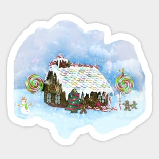 Santa Loves Cookies Sticker